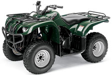 Green Yamaha Big Bear 250 Utility ATV 
