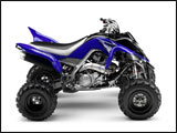 Blue 2009 Yamaha Raptor 700R Sport ATV 