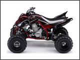 Red 2009 Yamaha Raptor 700R Sport ATV 