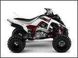 White 2009 Yamaha Raptor 700R Sport ATV 