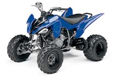 Blue Yamaha Raptor 250 Sport ATV 