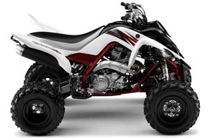 White Yamaha Raptor 700R ATV 