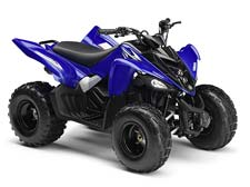 Blue 2009 Yamaha Raptor 90 Mini ATV