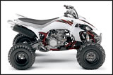 2008 Yamaha YFZ450 Sport ATV White Side