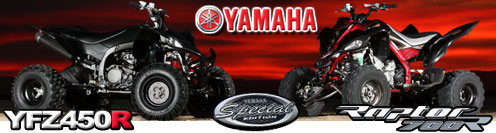 2009 Yamaha YFZ450R SE & Raptor 700R SE ATV Unveiled