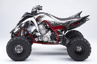 Red Yamaha Raptor 350 Sport ATV 