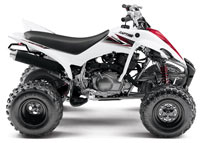 Yamaha Raptor 350 White ATV 