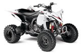 White YFZ450X ATV