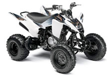 2012 Yamaha Raptor 125 Youth ATV - White Gauntlet Graphics