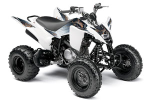 2012 Yamaha Raptor 125 ATV - White Gauntlet