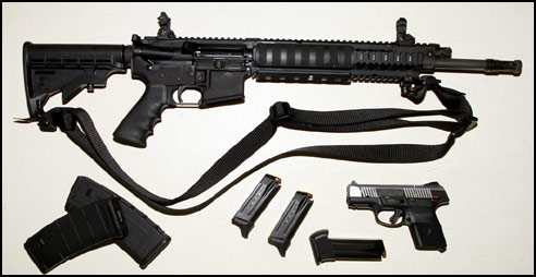 Ruger SR-556 rifle - SR-9c pistol
