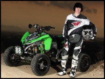 Joel Hetrick - Kawasaki KFX450 -  AMA ATV Motocross 