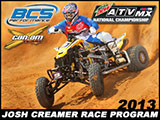 Josh Creamer Returns for 2013 AMA ATV Motocross Season