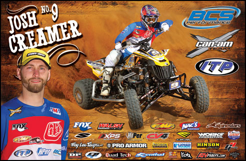 #9 Josh Creamer BCS Performance / Can-Am DS450 Sport ATV - Autograph Poster