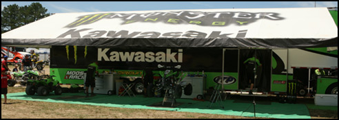 Kawasaki KFX 450R ATV Race Team Rig